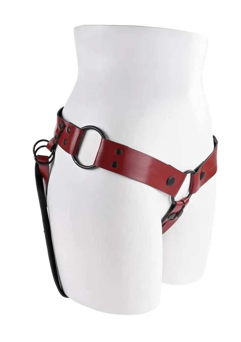 Saffron Monte Strap-On Harness – Red/Black