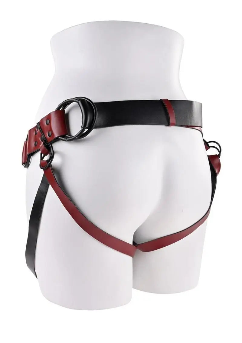 Saffron Monte Strap-On Harness – Red/Black