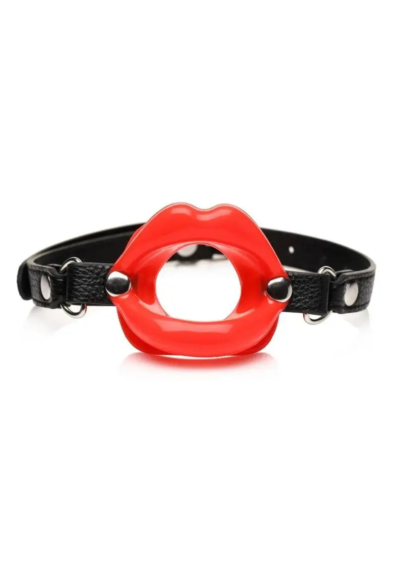 Juicy Lips Silicone Open Mouth Gag – Red