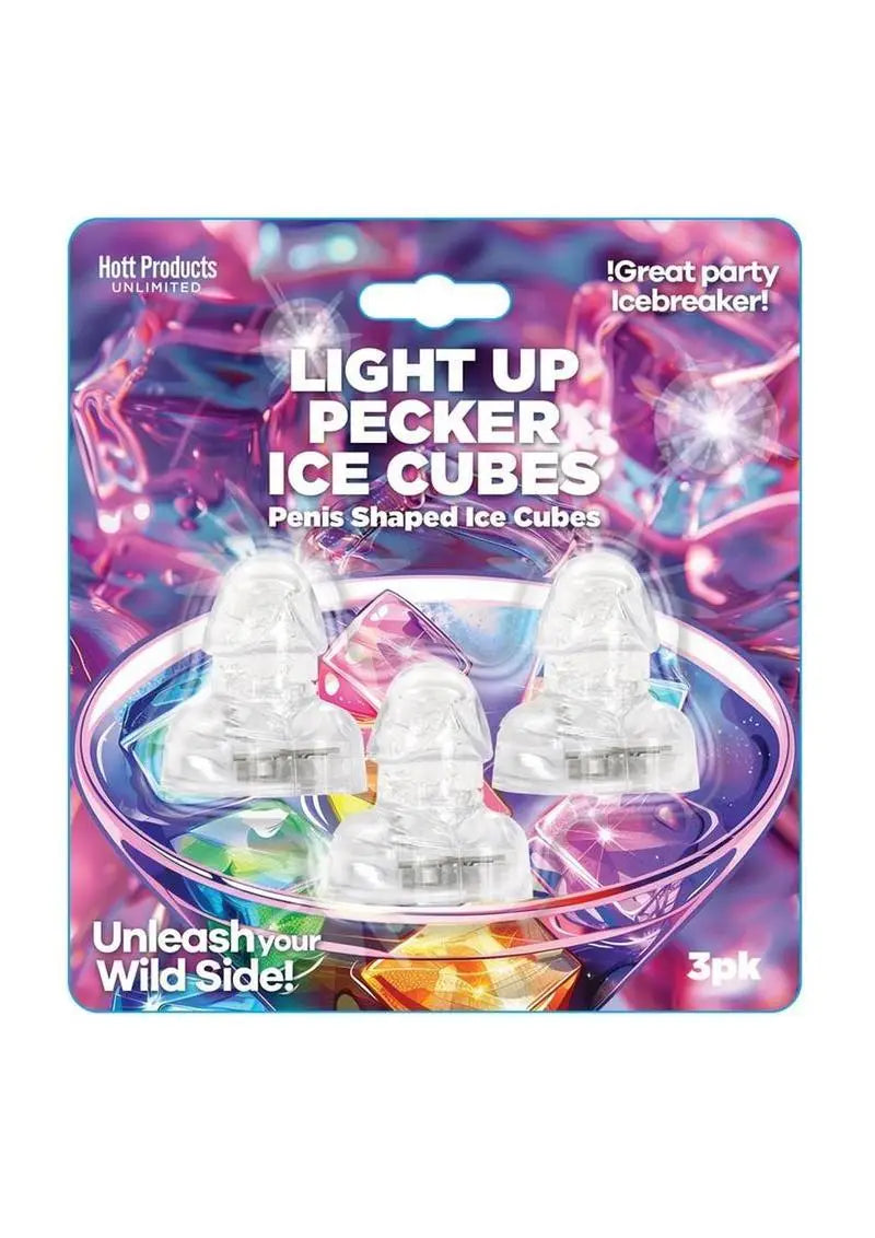 Light Up Pecker Ice Cubes – Clear