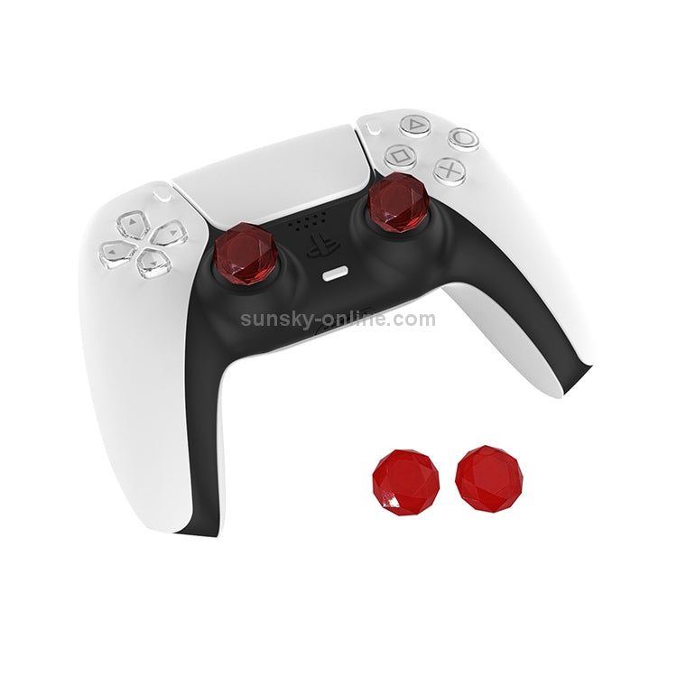 2 PCS Diamond Texture Games Grip Caps for PS5